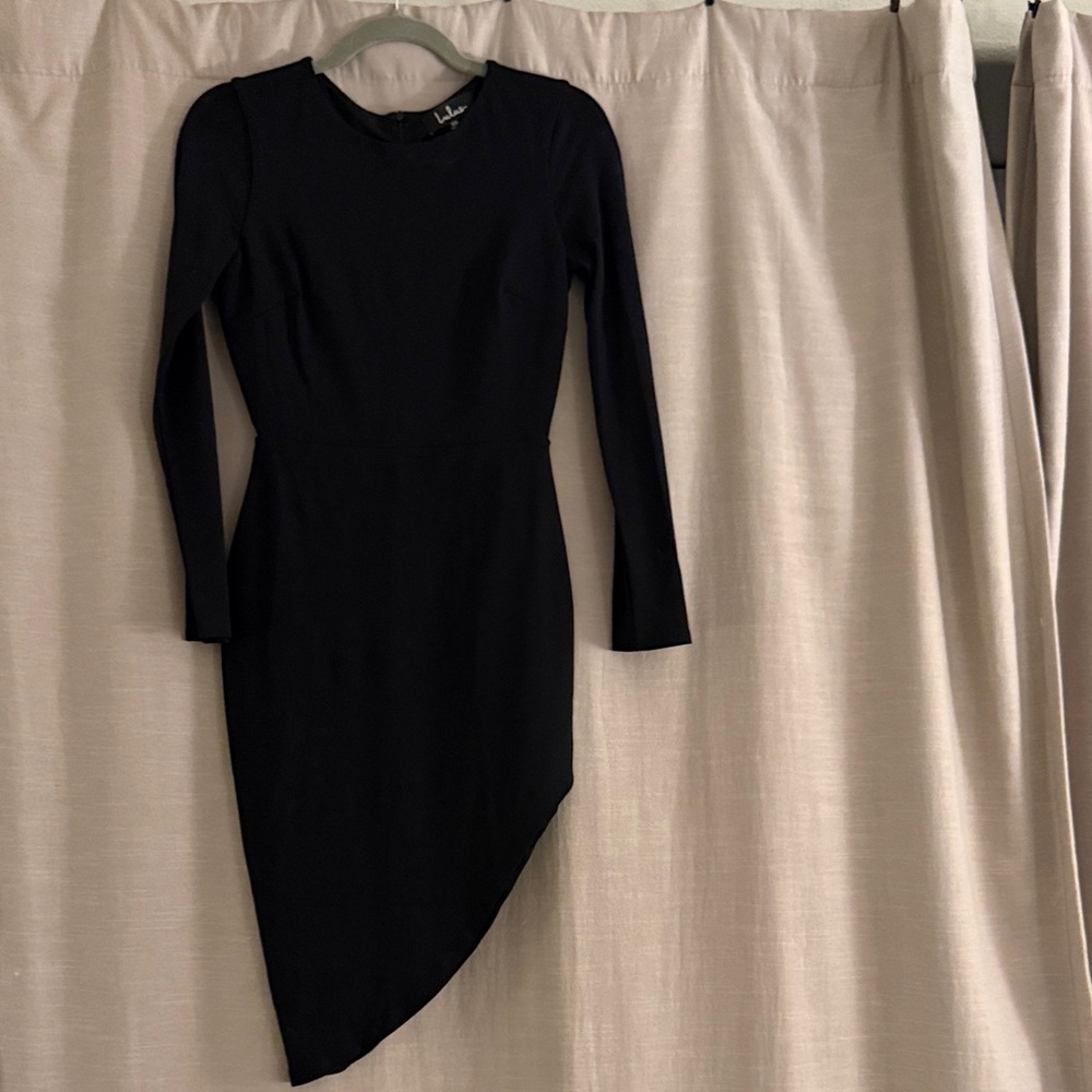 Lulu's Midnight Asymmetrical Dress